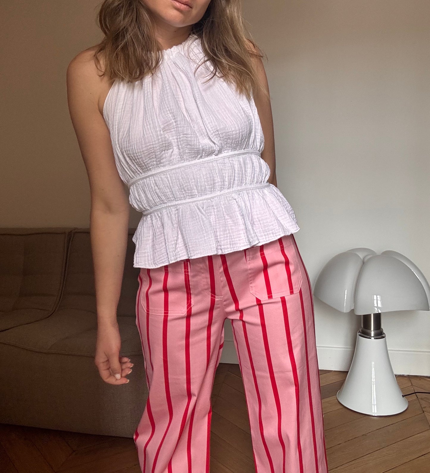 Pantalon Lucas rouge
