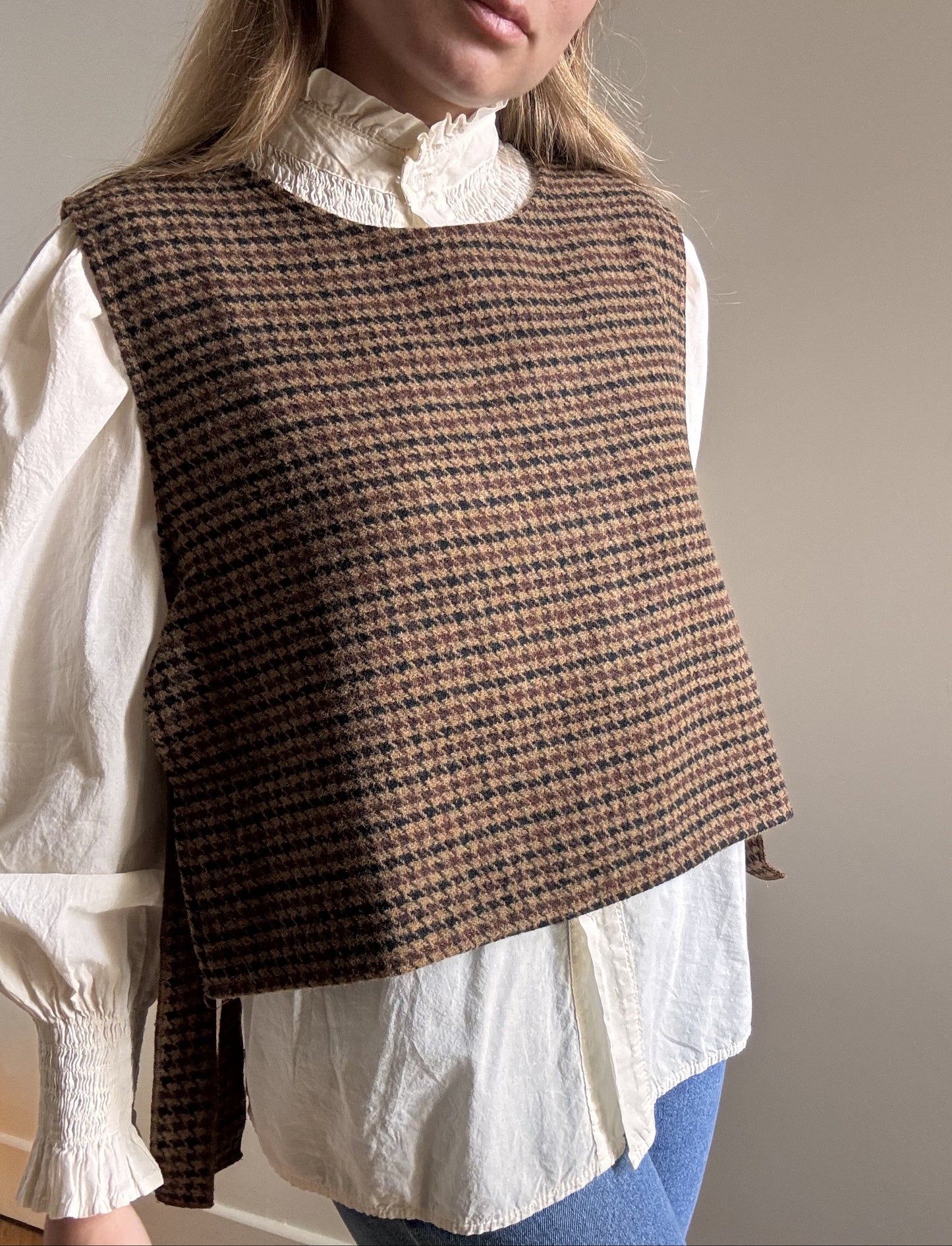 Pull sans manche Basile marron