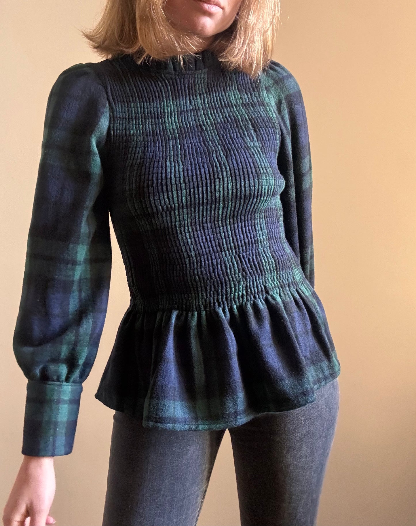 Blouse Aliénor tartan