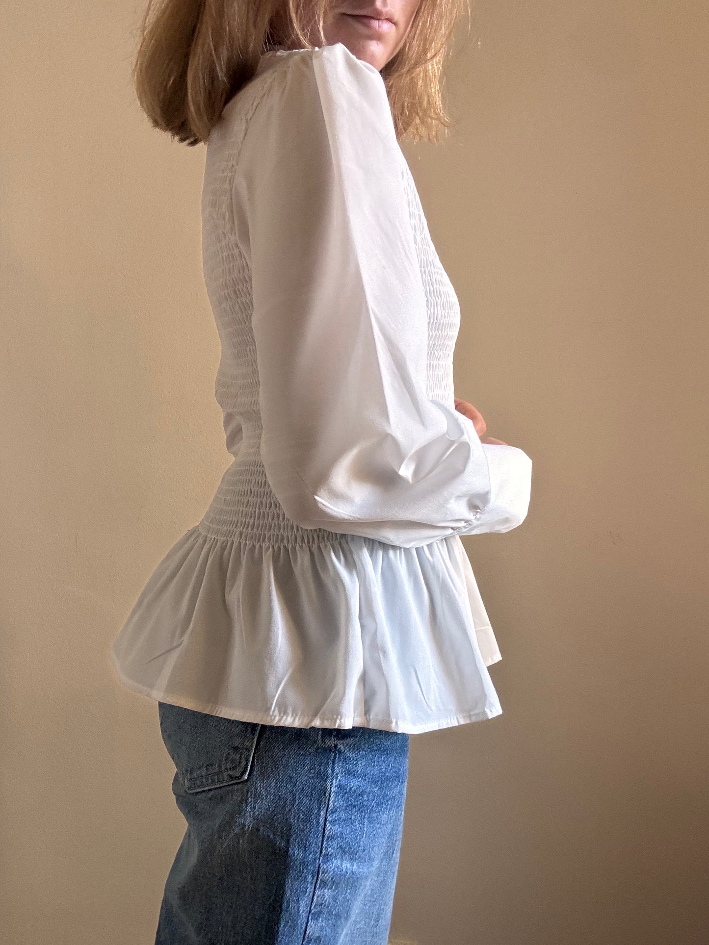 Blouse Aliénor blanche