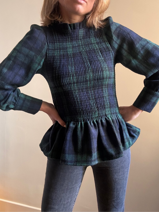 Blouse Aliénor tartan