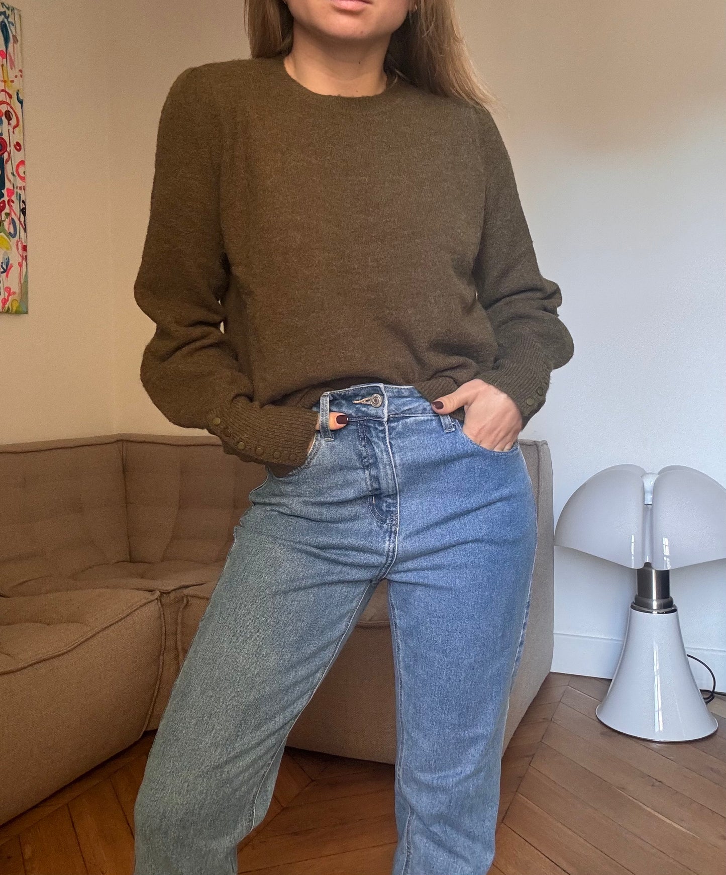 Pull Bianca vert
