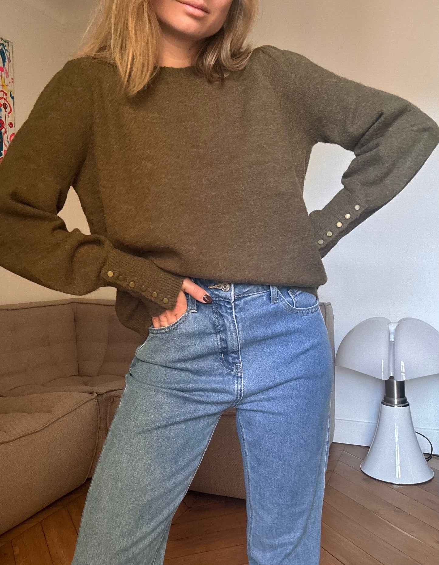 Pull Bianca vert