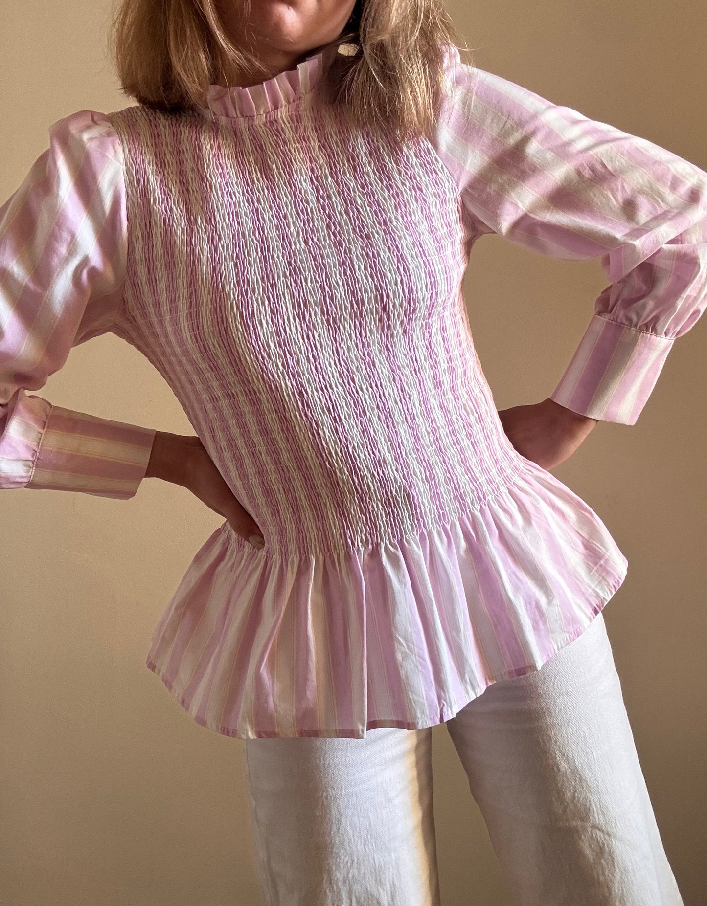 Blouse Aliénor rose