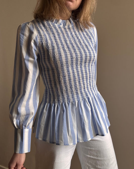 Blouse Aliénor bleue