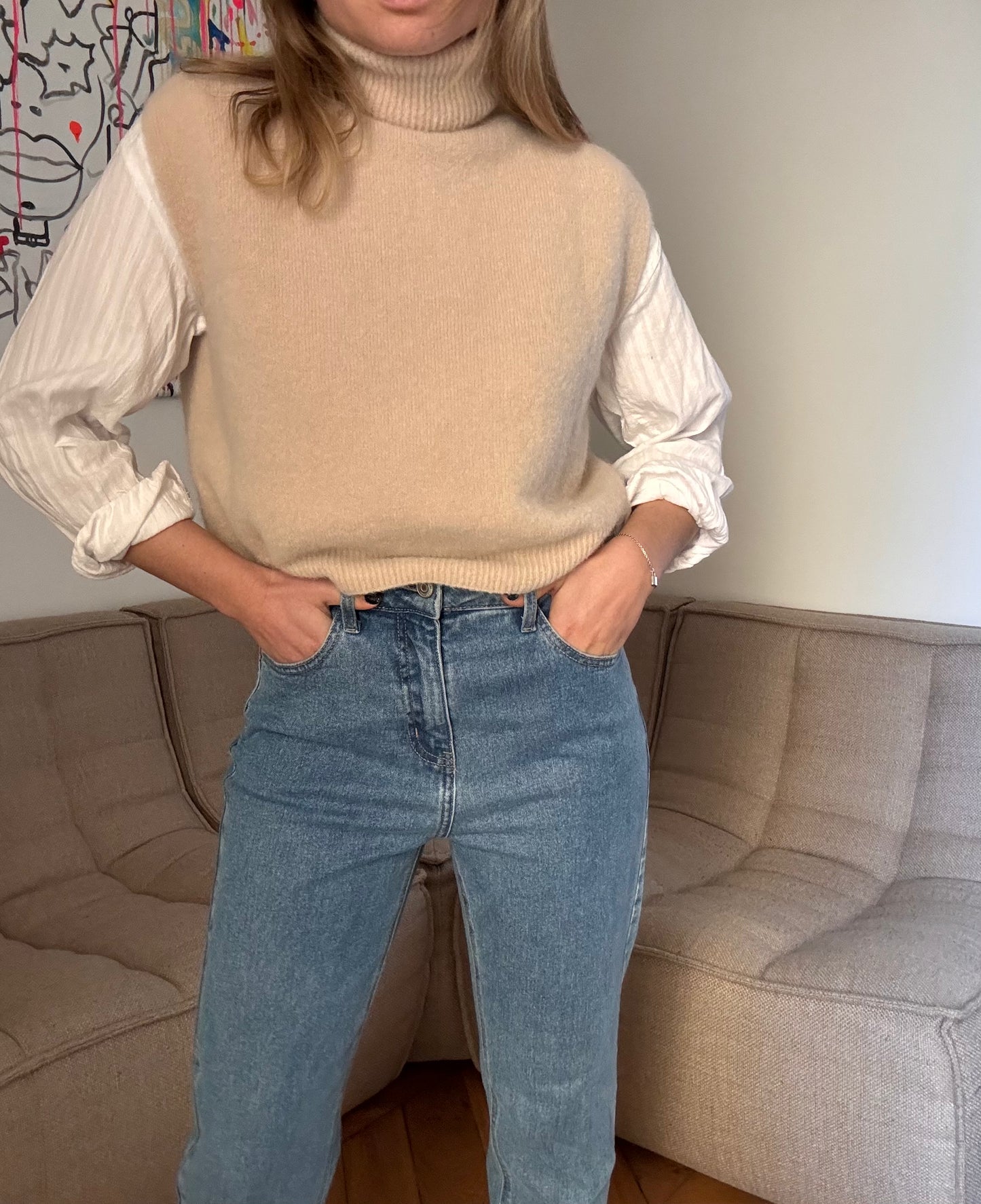 Pull sans manche Hugo