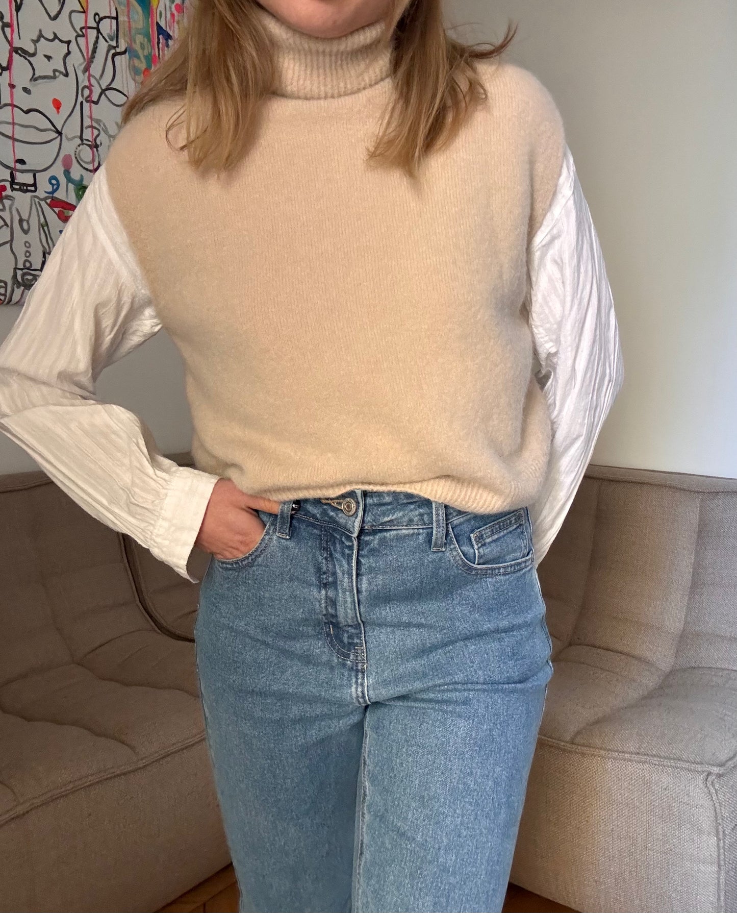 Pull sans manche Hugo