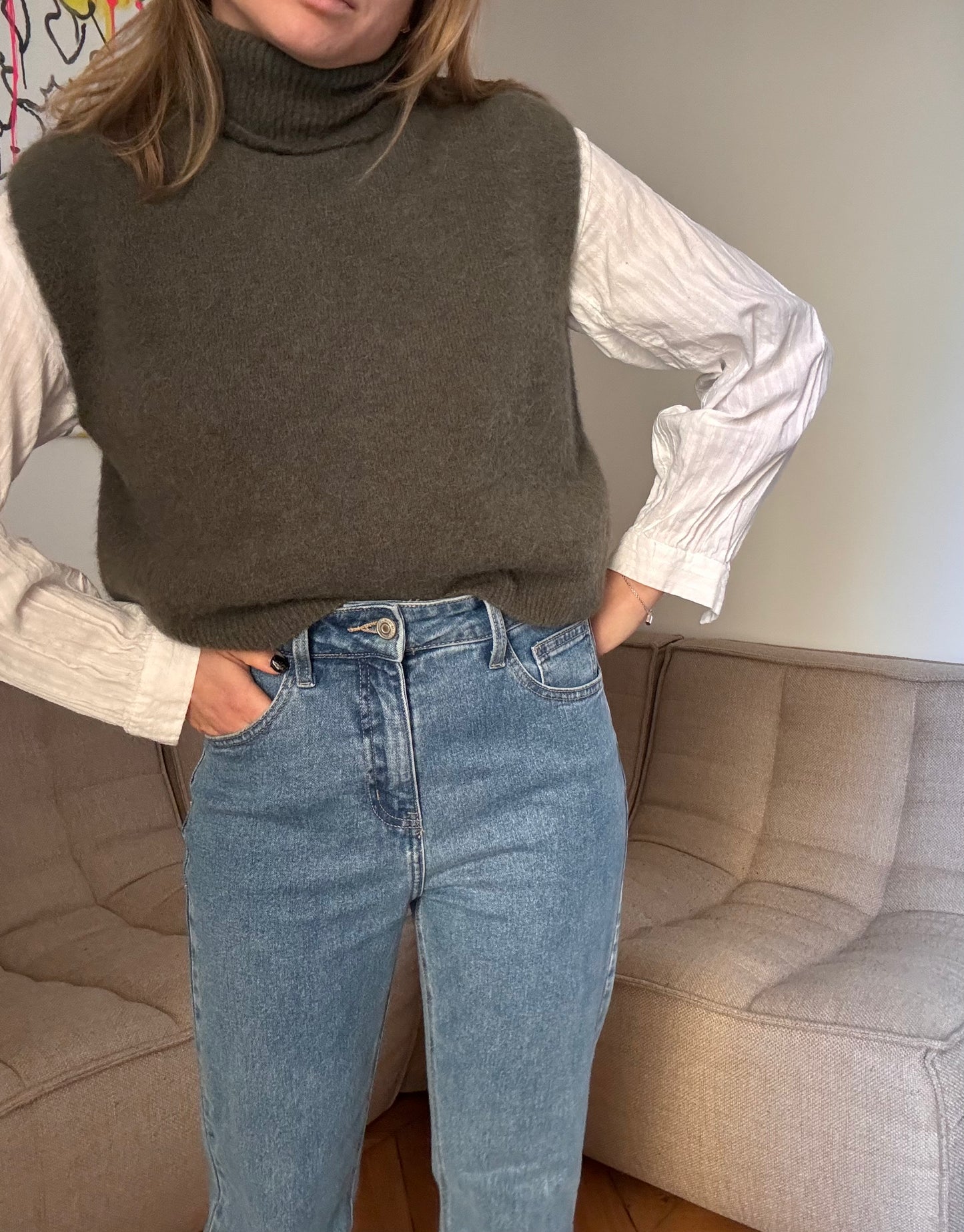 Pull sans manche Hugo