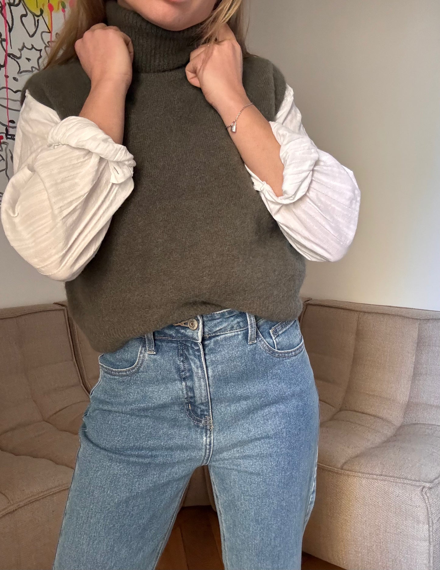 Pull sans manche Hugo